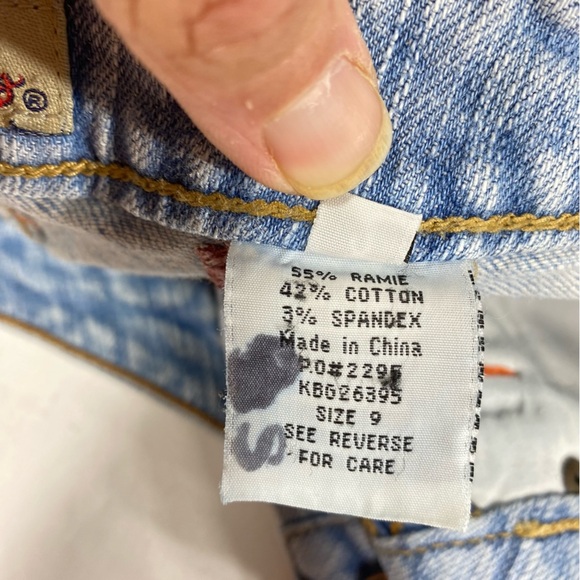 Paris Blues Embroidered Floral Design Homemade Cut-Off Shorts - Picture 6 of 6